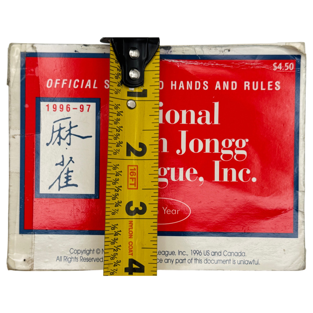 1996-97 National Mah Jongg League Official Standard Hands & Rules Card 59th READ - Picture 3 of 8